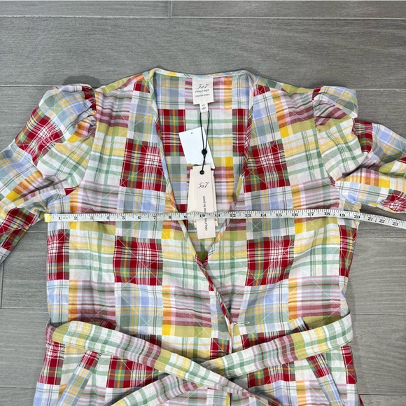 NWT CINQ A SEPT Triss Quilted Patchwork Organic Cotton Wrap Jacket Belt XS Boho - Picture 15 of 16